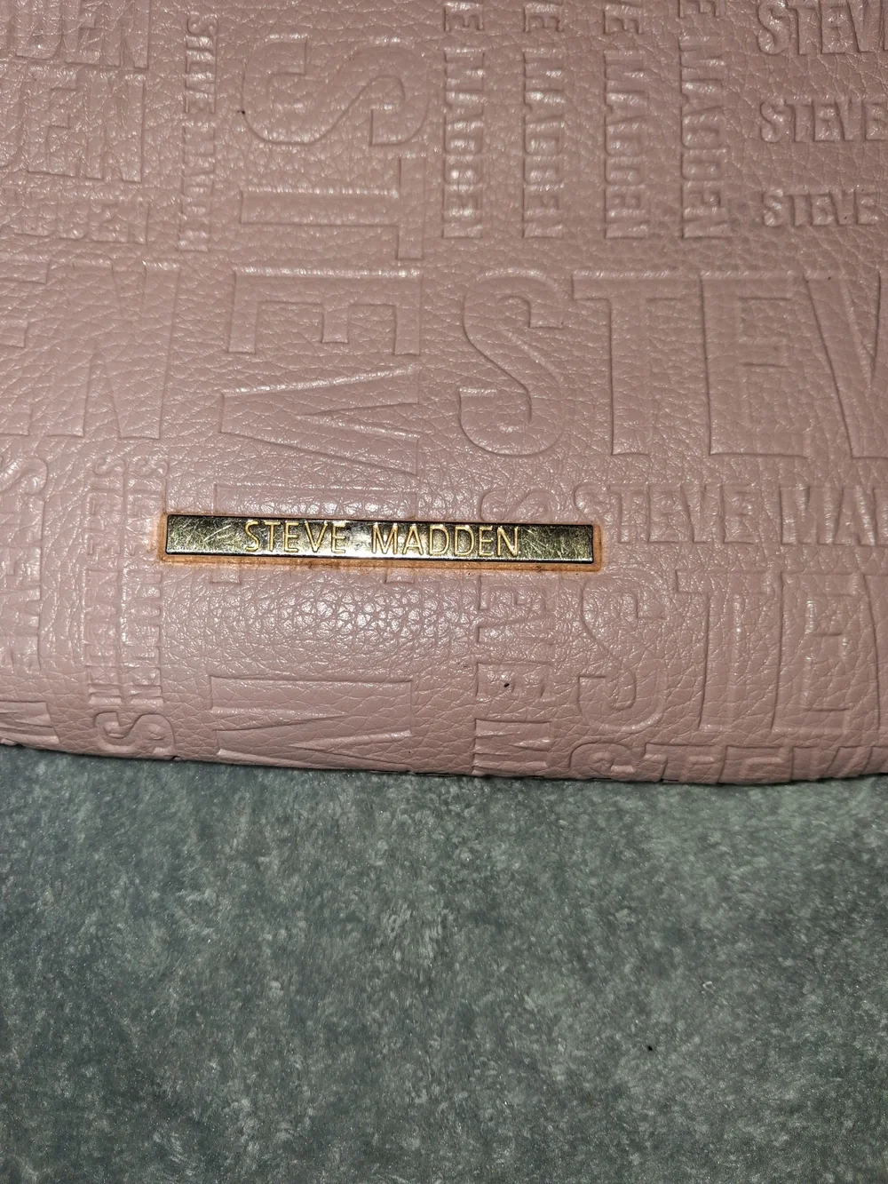 Steve Madden Pink Embossed Wristlet Clutch